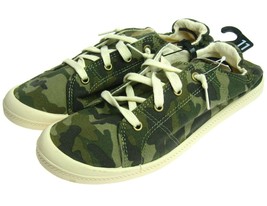 Time &amp; Tru Womens Sneakers Green Camo Slip On Shoes Memory Foam Size 11 New NWT - £10.20 GBP