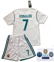 Real Madrid Final Kyiv 2018 Kids Jersey Ronaldo Ramos Youth Jersey Ucl Patch - £63.87 GBP