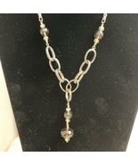 Retired Silpada 925 Sterling Silver Smoky Quartz &amp; Citrine 16” Choker Ne... - $65.05 CAD