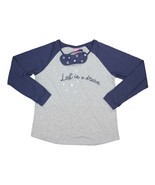 Jenni Jennifer Moore Lost in a Dream Pajama Top &amp; Eyemask Set, Grey/Navy... - $14.85