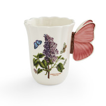 Portmeirion Botanic Garden Bouquet 14 Ounce Mug, Figural Butterfly Handle - £22.69 GBP