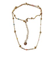 Summer necklace with colorful beaded chain, handmade, specially designed handmad - £9.61 GBP