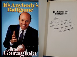 Joe Garagiola Signed Hardcover Book It&#39;s Anybody&#39;s Ballgame Pirates NBC - £27.24 GBP