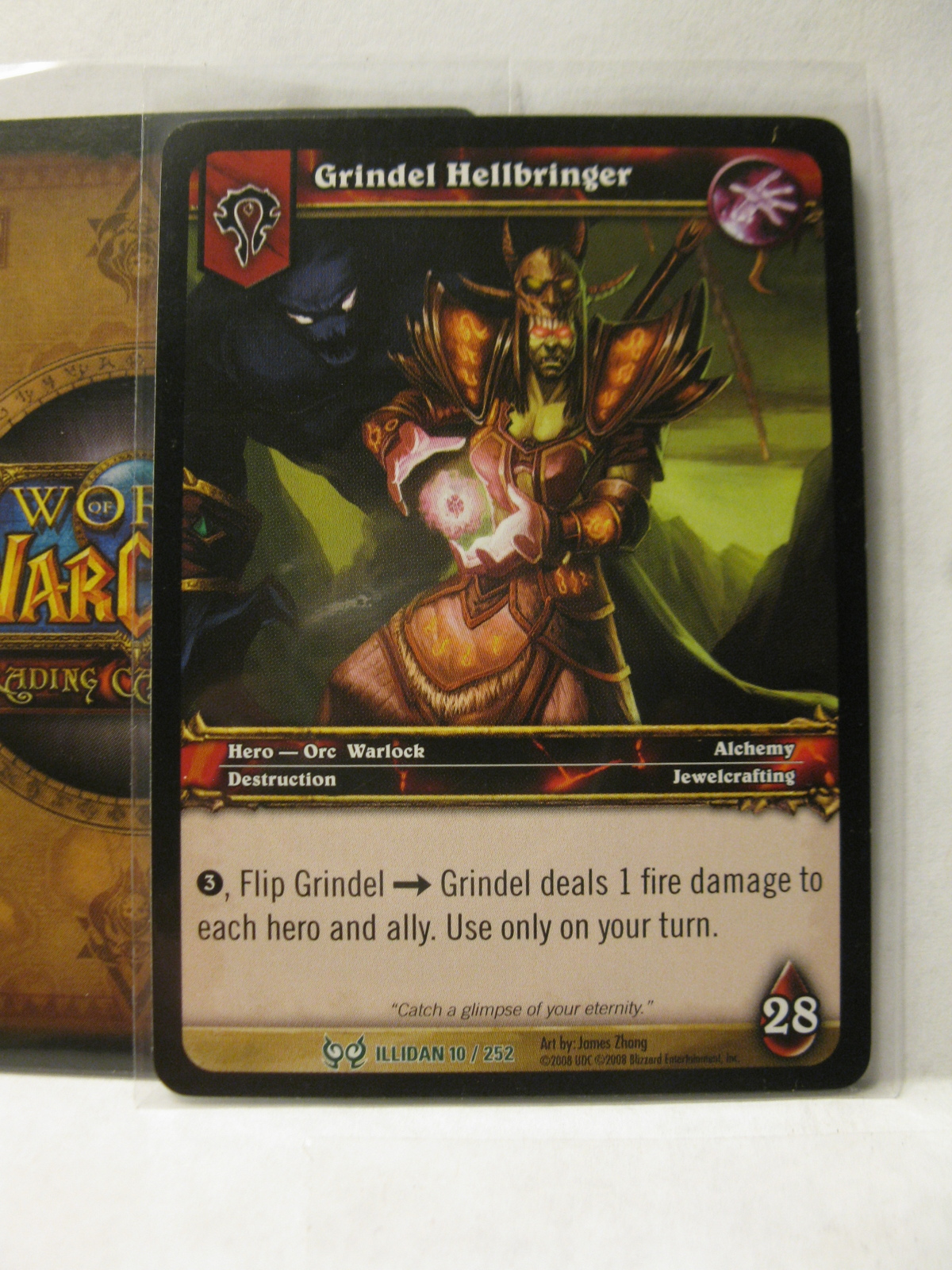 (TC-1571) 2008 World of Warcraft Trading Card #10/252: Grindel Hellbringer - $1.00