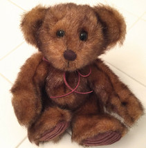 First &amp; Main #1402 Minky Schminky Brown Plush Mink Teddy Bear 8&quot; Tall - £7.13 GBP