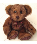 First &amp; Main #1402 Minky Schminky Brown Plush Mink Teddy Bear 8&quot; Tall - £6.99 GBP