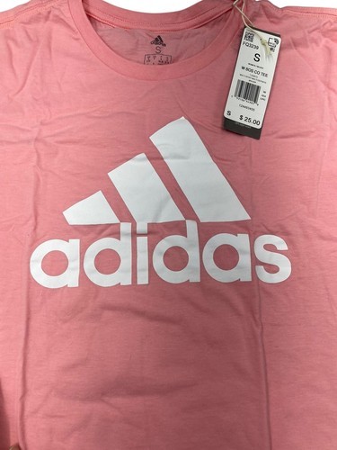 adidas Women Must Haves Badge of Sport Tee Glory Pink FQ3239 Small Item image 3