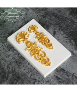 Baroque Style Cake Border Scroll Curlicues Silicone Mold Fondant Sugarcraft - $11.87