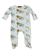 Milkbarn Baby Bicycle Print Footed Romper 3-6 Months - $354.18 MXN