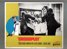 Crossplot-Roger Moore-Martha Hyer-Alexis Kanner-11x14-Color-Lobby Card - £19.77 GBP