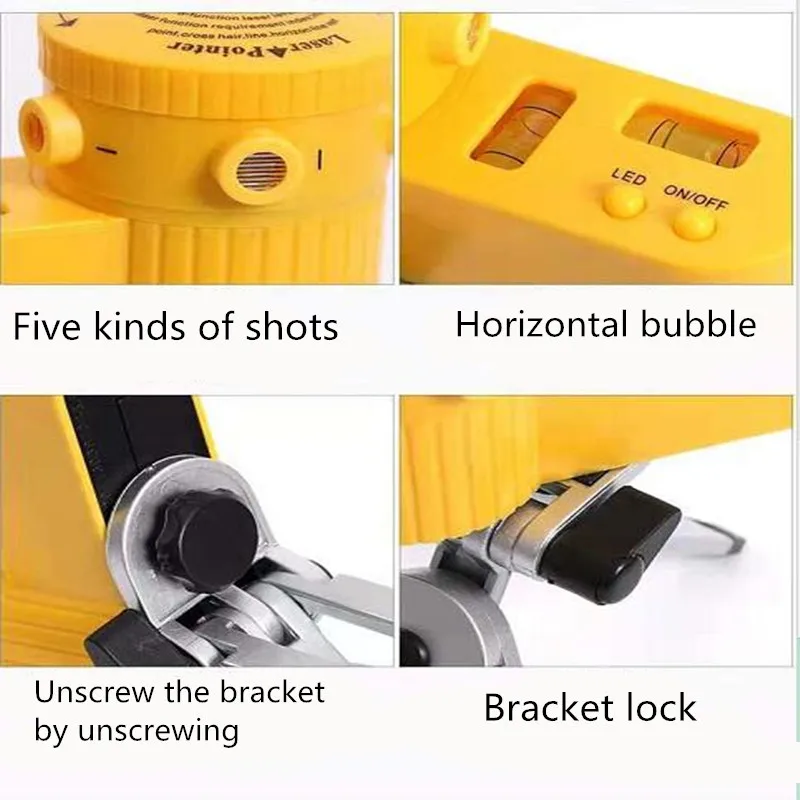 Plastic Multifunction cross Line Tool Device LED Laser Level Vertical Ho... - $3,952.74 MXN
