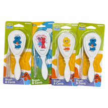 Sesame Street Sesame Beginnings Brush &amp; Comb Set 4 Pk Cookie Abby Elmo Big Bird - £9.94 GBP