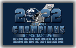 Toronto Argonauts Football Team Flag 90x150cm 3x5ft  Grey Cup Champions Banner - £11.95 GBP