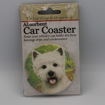 Super Absorbent Car Coaster - Dog - Westie - £4.27 GBP