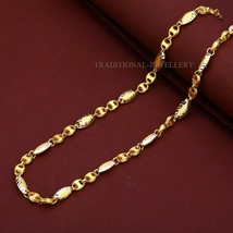 Unisex Italian Turkey chain 916% 22k Gold Chain Necklace Daily wear Jewelry 49 - £3,824.52 GBP+