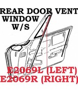 1963-1967 Corvette Weatherstrip Rear Door Vent Window Convertible USA Left - £42.80 GBP