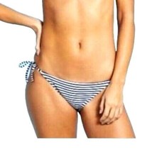 Xhilaration Juniors Hipster String Bikini Bottom  Blue White Stripe S M XL - £8.38 GBP