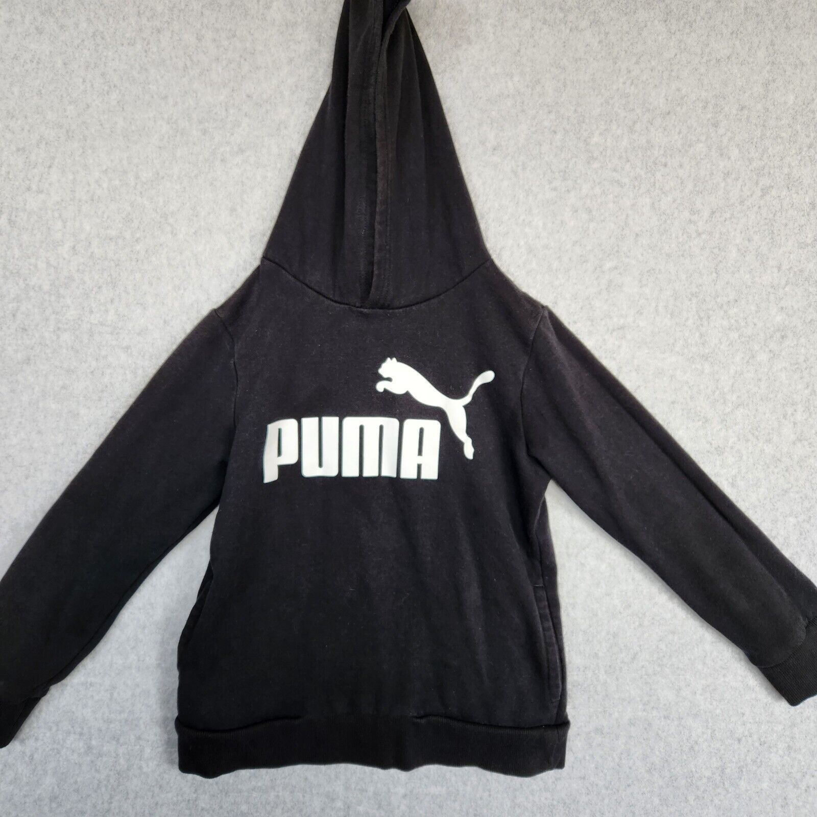 Primary image for Puma Hoodie Black Athletic Sweatshirt Boys' Size Small (7/8)