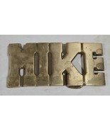Vintage MIKE Solid Brass BBB Belt Buckle Some Tarnish &amp; Patina - $25.75 CAD