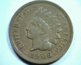 1906 Indian Cent Penny Extra Fine Xf Extremely Fine Ef Nice Original 99c Ship - £9.39 GBP