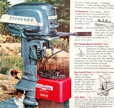 Evinrude Fastwin Outboard Boat Motor 1953 Advertisement Fishing Boating DWDD20 - £23.46 GBP