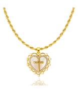 God is Love Necklace in Gold &amp; Silver - €19,44 EUR