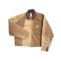 Carhartt Blanket-Lined Firm Duck Detroit Jacket, 48 Reg, Sun-Bleached, J01 BRN - £141.53 GBP
