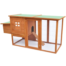 Outdoor Garden Yard Chicken Cage Hen House With 1 Egg Cage Small Animal Hutch - £162.42 GBP