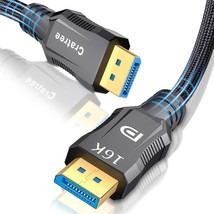 DisplayPort 2.1 Cable 6.6 Feet 2M VESA 16K DP to DP Braided Cord Support... - £17.78 GBP