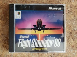 Microsoft Flight Simulator 98 PC CD-ROM Vintage Windows 95 Game, Free Ship - $10.50