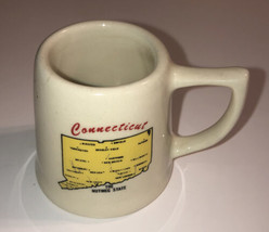 Connecticut “The Nutmeg State” Vintage Souvenir Miniature Mug - £5.34 GBP