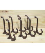 8 LARGE HARNESS HOOKS RACK COAT HAT RUSTIC CAST IRON BARN HEAVY DUTY 7 1... - $940.22 MXN