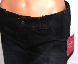 Isabel Maternity Bermuda Shorts Black Denim Side Insets Sizes 2, 4, 10, 12, 14 - £3.92 GBP