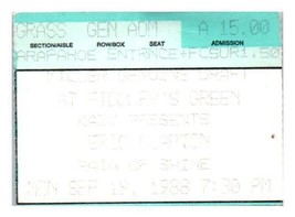 Eric Clapton Concert Ticket Stub September 19 1988 Greenwood Colorado - £18.50 GBP