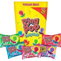 Ring Pop Individually Wrapped Bulk Lollipop Variety Party Pack – 20 Count Lol... - £17.59 GBP