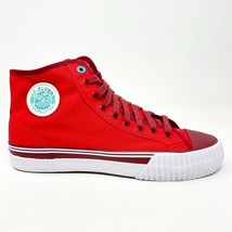 PF Flyer Center Hi Reis Red White Womens Size 6.5 Retro Sneakers PM12OH3I - £39.83 GBP