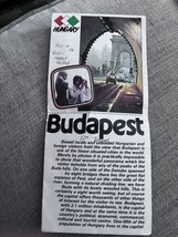 Budapest Hungary Travel Map Brochure 1980s - £14.07 GBP