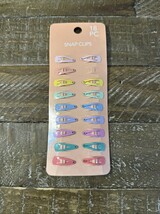 Unbranded Hair Snap Clips 17 Piece ONE MISSING - $11.76