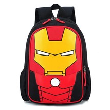 Disney Marvel Spiderman Iron Man Marvel 3-9 Years Old Schoolbag Male Waterproof  - £26.69 GBP