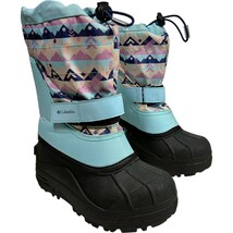 Columbia Kids Light Blue Powderbug Plus II Winter Boots BC1327-495 size ... - $437.25 MXN