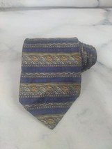 Robert Talbott Best Of Class Mens 100% Silk Tie Necktie Geometric Blue  - $17.95