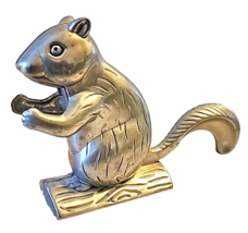 Vintage Cast Aluminum Squirrel Nutcracker Nut Cracker Collectible Metal - £24.57 GBP