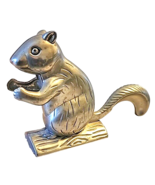 Vintage Cast Aluminum Squirrel Nutcracker Nut Cracker Collectible Metal - £24.19 GBP
