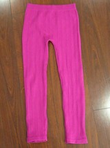 Basic Edition Knit Rib Knit Sweater Pants Legging Girls Hot Pink Sz Xl 14/16 Ex - £7.96 GBP