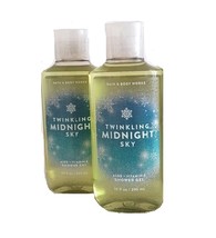 Bath &amp; Body Works Twinkling Midnight Sky Shower Gel 10 oz - Lot of 2 - £16.77 GBP