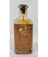 Bottle Presto Co &quot;The New Printing Compound&quot; Bridgeport Conn - $34.16