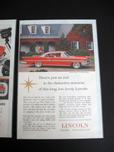 Vintage Lincoln Color Advertisement - 1950&#39;s - Lincoln Premiere Two-Door Hardtop - £9.58 GBP