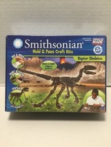 Smithsonian Mold and Paint Raptor Skeleton Kit-NEW SEALED Dinosaur! - $10.13