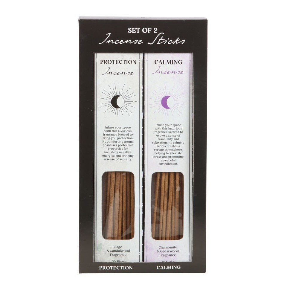 Set of 2 Calming & Protection Incense Stick Kits - Healing Spiritual Smudging Se Item image 2