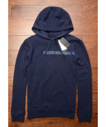 Armani Exchange $150 A|X Men Navy Organic Cotton Hooded Pullover Hoodie ... - £51.07 GBP
